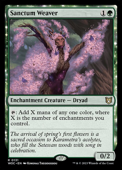 Sanctum Weaver (131) [Wilds of Eldraine Commander]