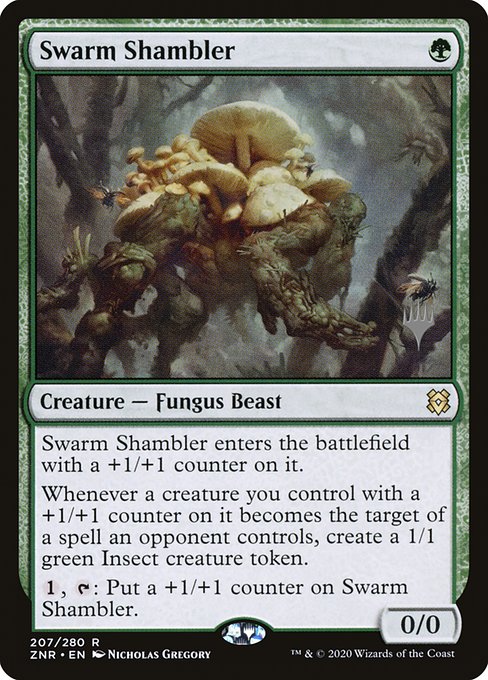 Swarm Shambler (207p) [Zendikar Rising Promos]