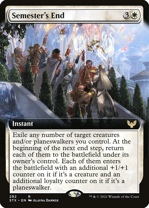 Semester's End (292) [Strixhaven: School of Mages] [Extended Art]