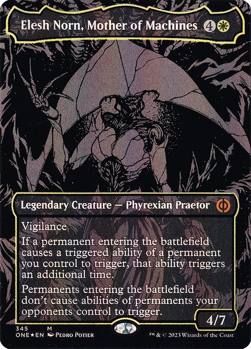 Elesh Norn, Mother of Machines (345) [Phyrexia: All Will Be One] [Borderless]
