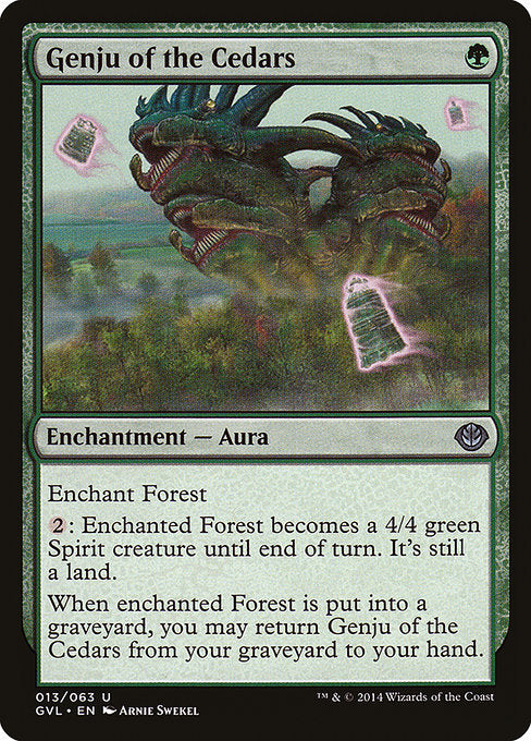 Genju of the Cedars (13) [Duel Decks Anthology: Garruk vs. Liliana]