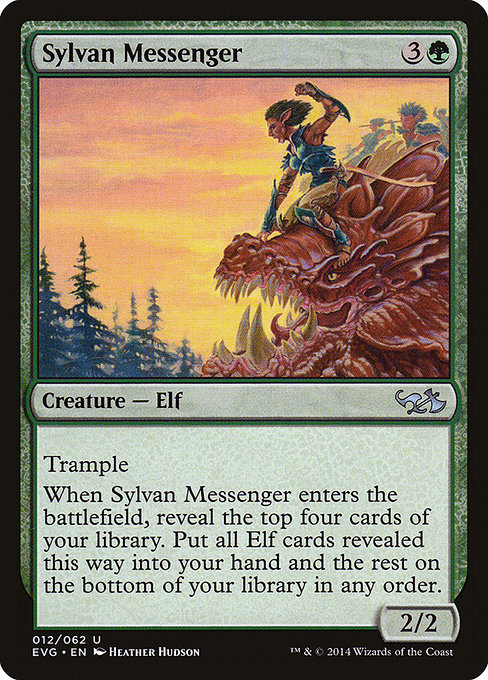 Sylvan Messenger (12) [Duel Decks Anthology: Elves vs. Goblins]