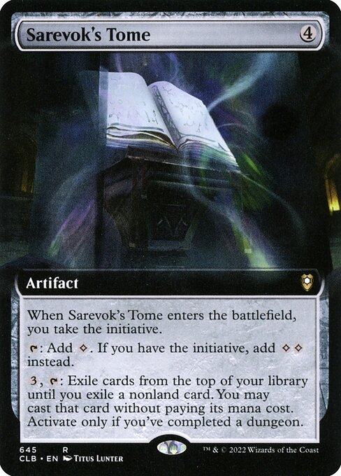 Sarevok's Tome (645) [Commander Legends: Battle for Baldur's Gate] [Extended Art]