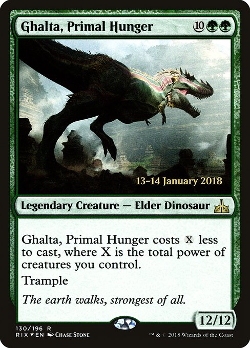 Ghalta, Primal Hunger (130s) [Rivals of Ixalan Promos]