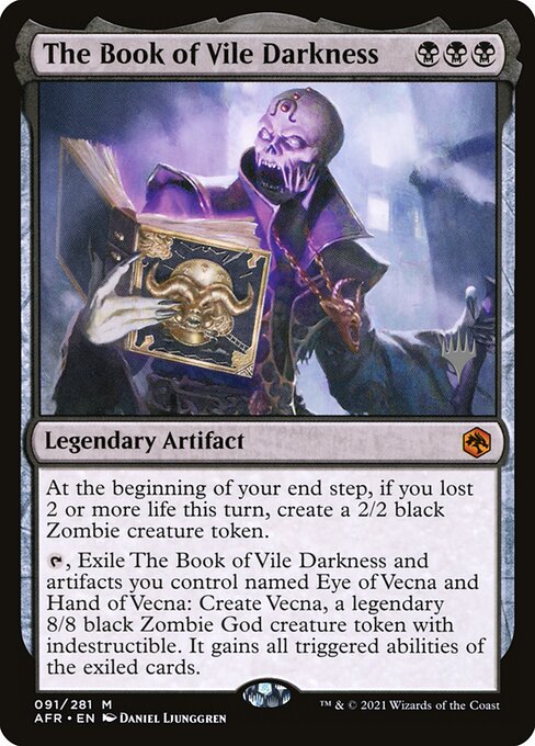 The Book of Vile Darkness (91p) [Adventures in the Forgotten Realms Promos]