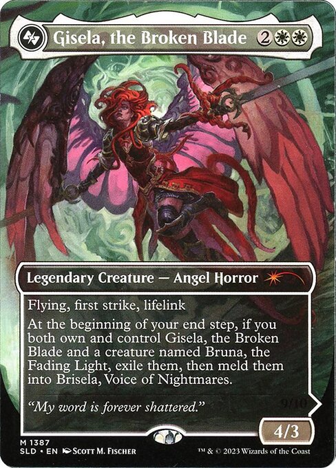 Gisela, the Broken Blade (1387) [Secret Lair Drop] [Borderless]