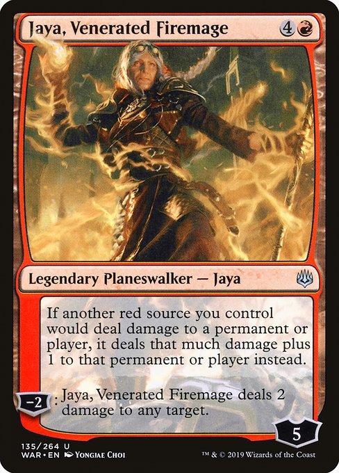 Jaya, Venerated Firemage (135) [War of the Spark]