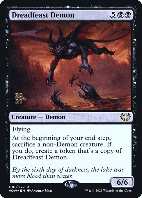 Dreadfeast Demon (108s) [Innistrad: Crimson Vow Promos]