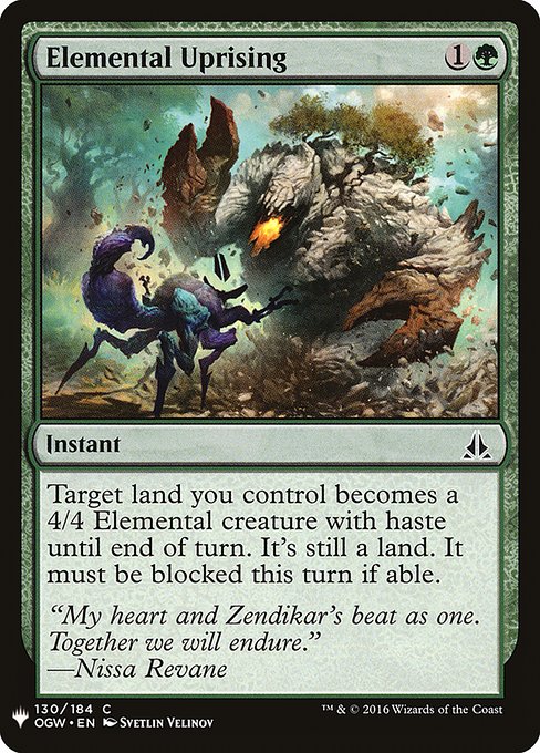 Elemental Uprising (OGW-130) [The List]