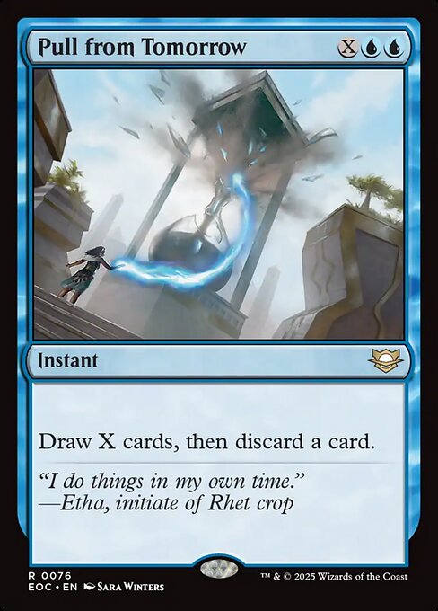 Pull from Tomorrow (76) [Edge of Eternities Commander]