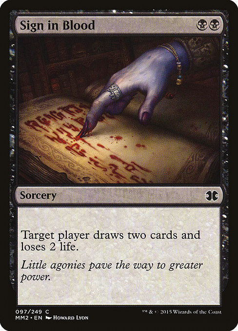 Sign in Blood (97) [Modern Masters 2015]