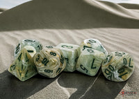 Chessex Mega-Hedral Green/ Dark Green 7pc Dice Set image 0