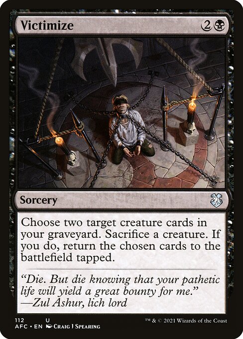 Victimize (112) [Forgotten Realms Commander]