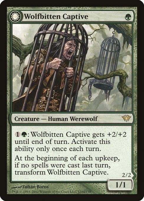 Wolfbitten Captive // Krallenhorde Killer (133) [Dark Ascension]