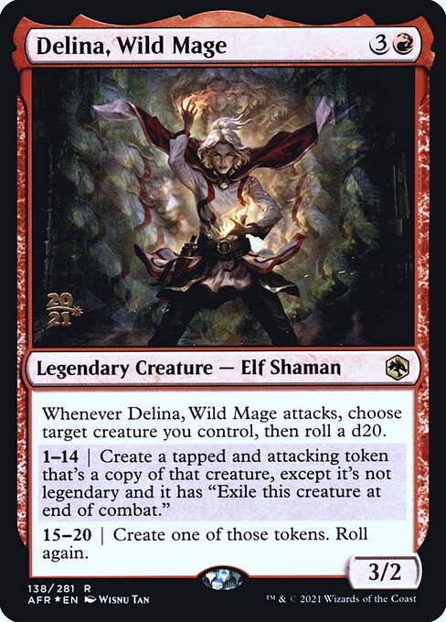 Delina, Wild Mage (138s) [Adventures in the Forgotten Realms Promos]