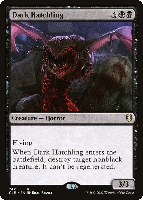 Dark Hatchling (747) [Commander Legends: Battle for Baldur's Gate]