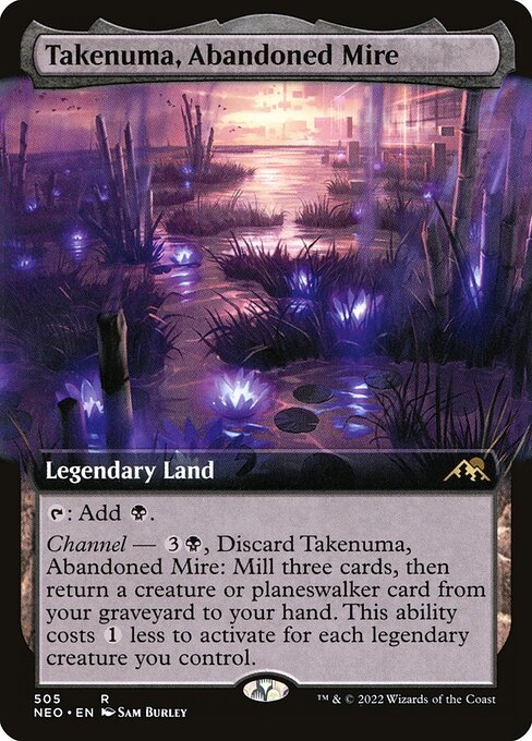 Takenuma, Abandoned Mire (505) [Kamigawa: Neon Dynasty] [Extended Art]