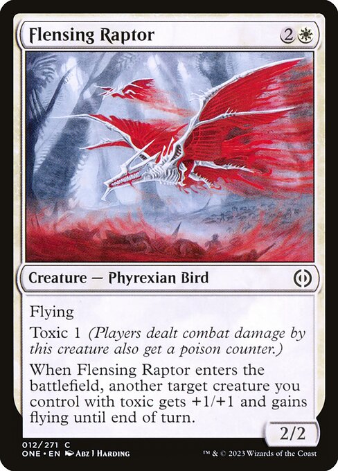 Flensing Raptor (12) [Phyrexia: All Will Be One]