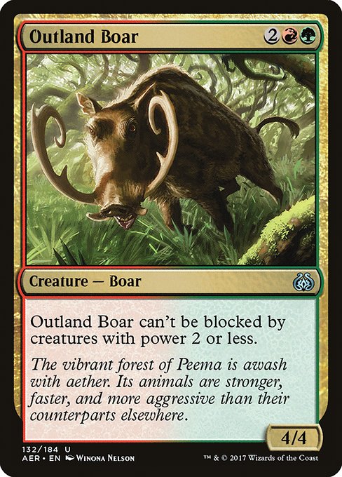 Outland Boar (132) [Aether Revolt]