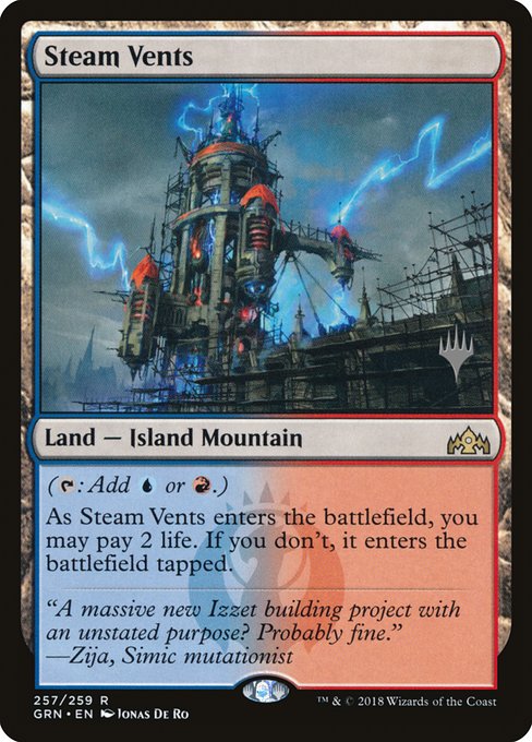 Steam Vents (257p) [Guilds of Ravnica Promos]