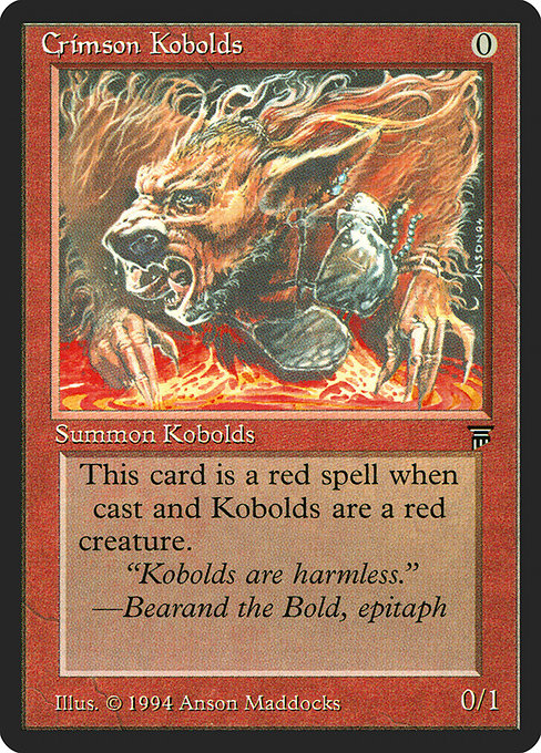 Crimson Kobolds (139) [Legends]