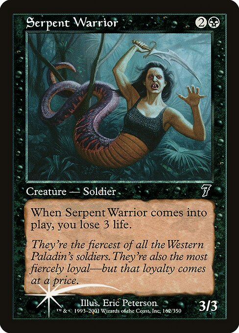 Serpent Warrior (162★) [Seventh Edition]