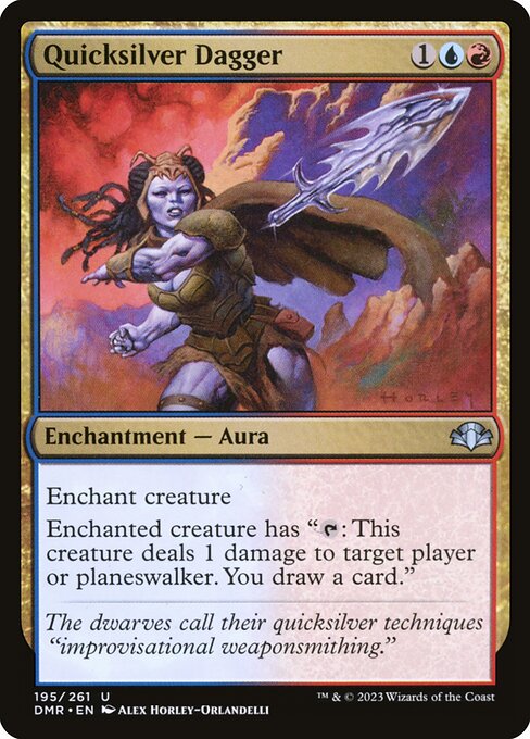 Quicksilver Dagger (195) [Dominaria Remastered]