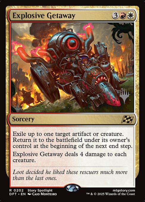 Explosive Getaway (202p) [Aetherdrift Promos]