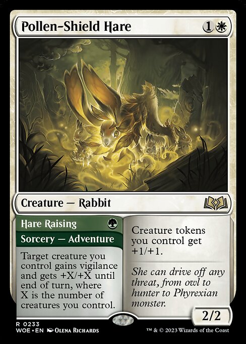 Pollen-Shield Hare // Hare Raising (233) [Wilds of Eldraine]