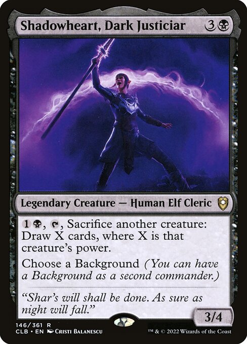 Shadowheart, Dark Justiciar (146) [Commander Legends: Battle for Baldur's Gate]