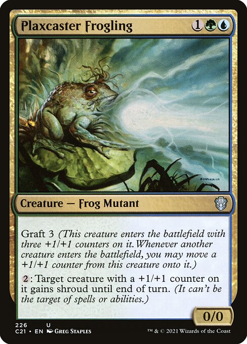 Plaxcaster Frogling (226) [Commander 2021]
