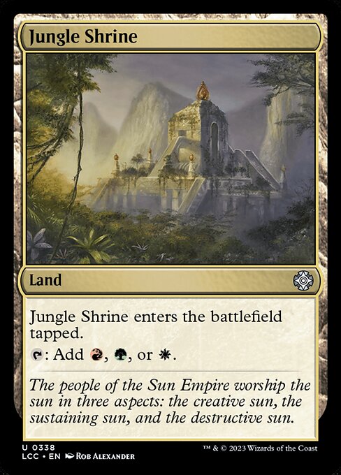 Jungle Shrine (338) [The Lost Caverns of Ixalan Commander]