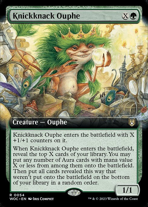 Knickknack Ouphe (54) [Wilds of Eldraine Commander] [Extended Art]
