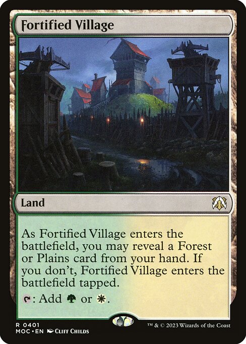 Fortified Village (401) [March of the Machine Commander]