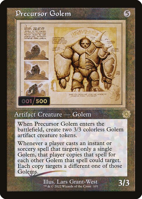 Precursor Golem (105z) [The Brothers' War Retro Artifacts]
