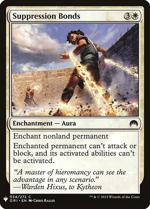Suppression Bonds (ORI-34) [The List]