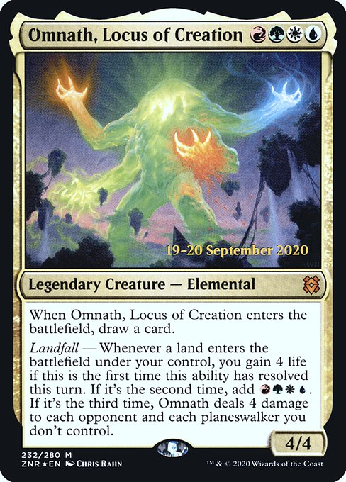 Omnath, Locus of Creation (232s) [Zendikar Rising Promos]