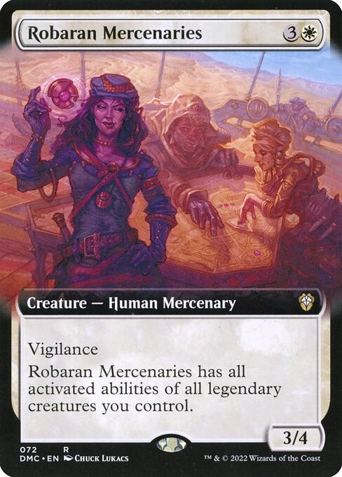 Robaran Mercenaries (72) [Dominaria United Commander] [Extended Art]