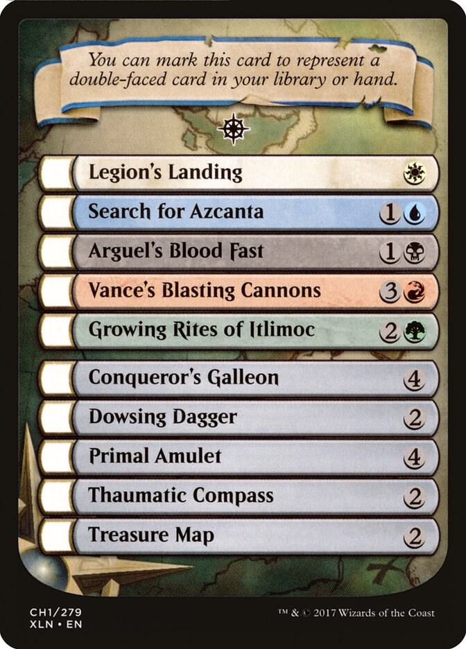 Checklist Card - Ixalan (CH1) [Ixalan]