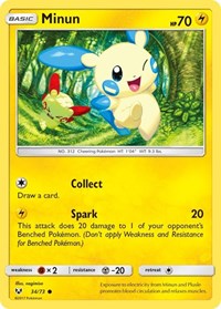 Minun (34/73) [Shining Legends]
