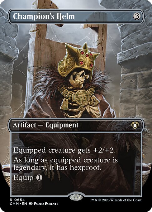 Champion's Helm (654) [Commander Masters] [Borderless]