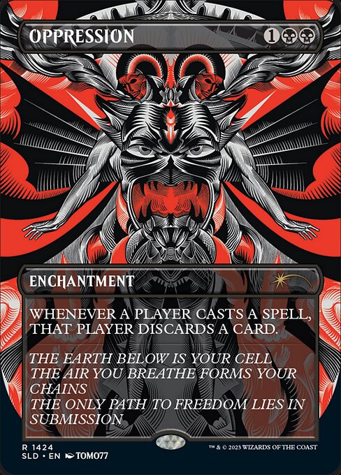 Oppression (1424) [Secret Lair Drop] [Full Art]