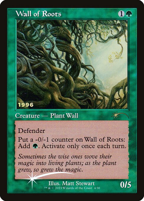 Wall of Roots (4) [30th Anniversary Play Promos]