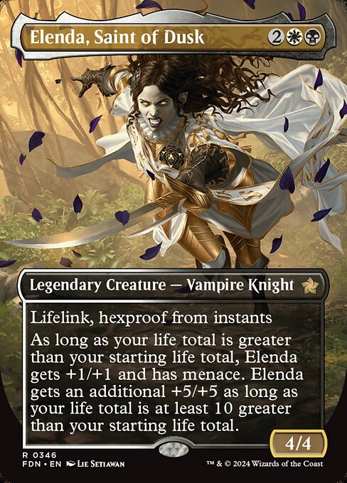 Elenda, Saint of Dusk (Borderless) (346) [Foundations]