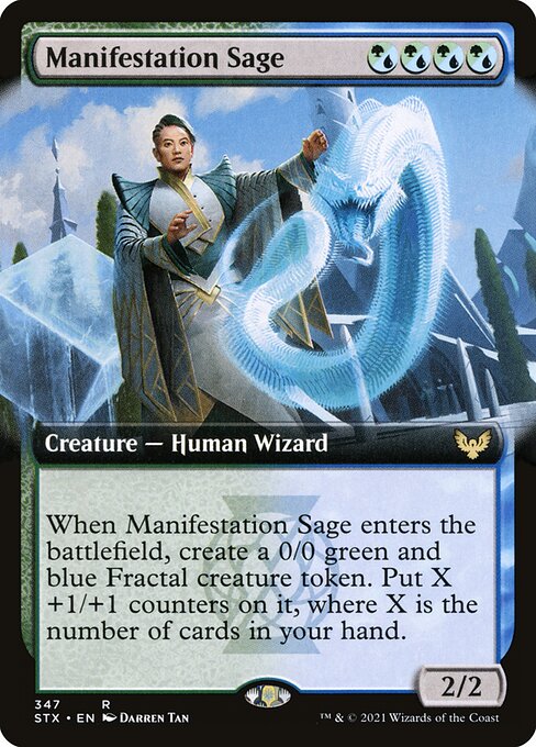 Manifestation Sage (347) [Strixhaven: School of Mages] [Extended Art]
