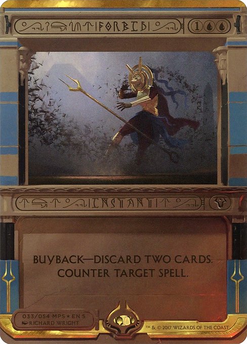 Forbid (33) [Amonkhet Invocations] [Borderless]