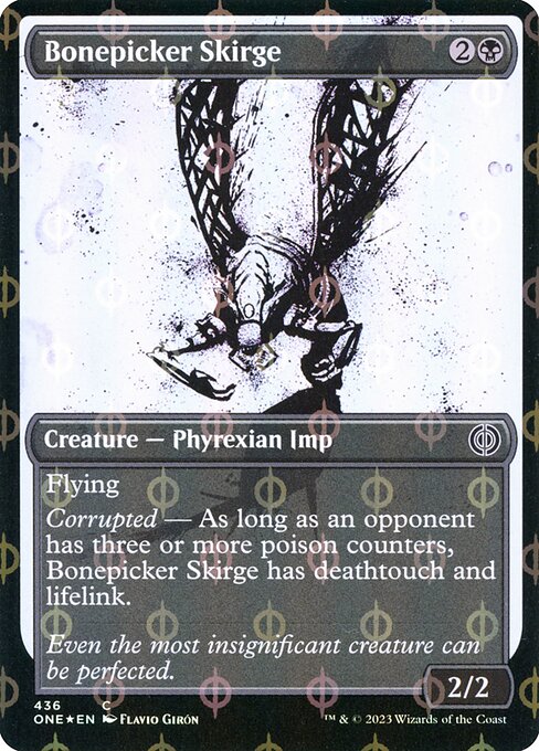 Bonepicker Skirge (436) [Phyrexia: All Will Be One] [Showcase]