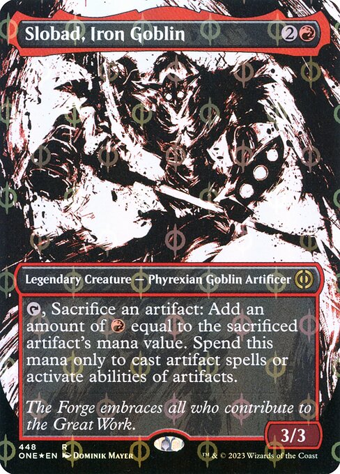 Slobad, Iron Goblin (448) [Phyrexia: All Will Be One] [Showcase, Borderless]