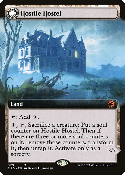 Hostile Hostel // Creeping Inn (379) [Innistrad: Midnight Hunt] [Extended Art]