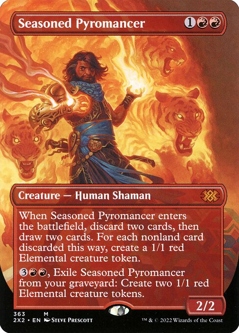 Seasoned Pyromancer (363) [Double Masters 2022] [Borderless]